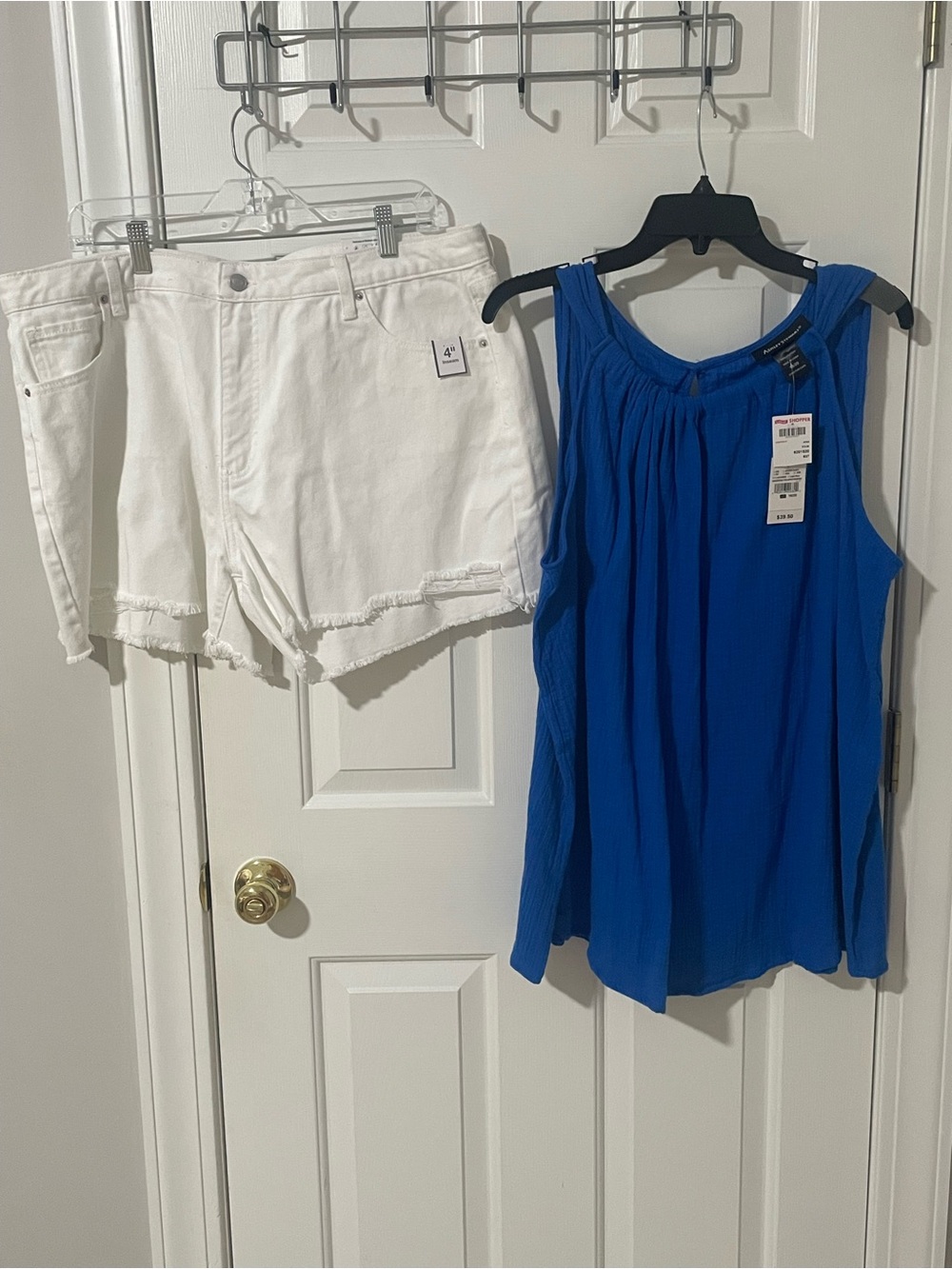 Royal Blue Sleeveless Blouse